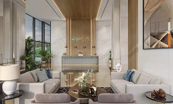 20-Foot tall clubhouse lobby