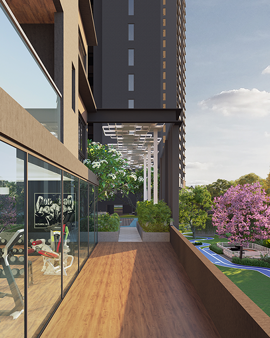 Outdoor basketball court at Altis Ocean Cliffs residential community