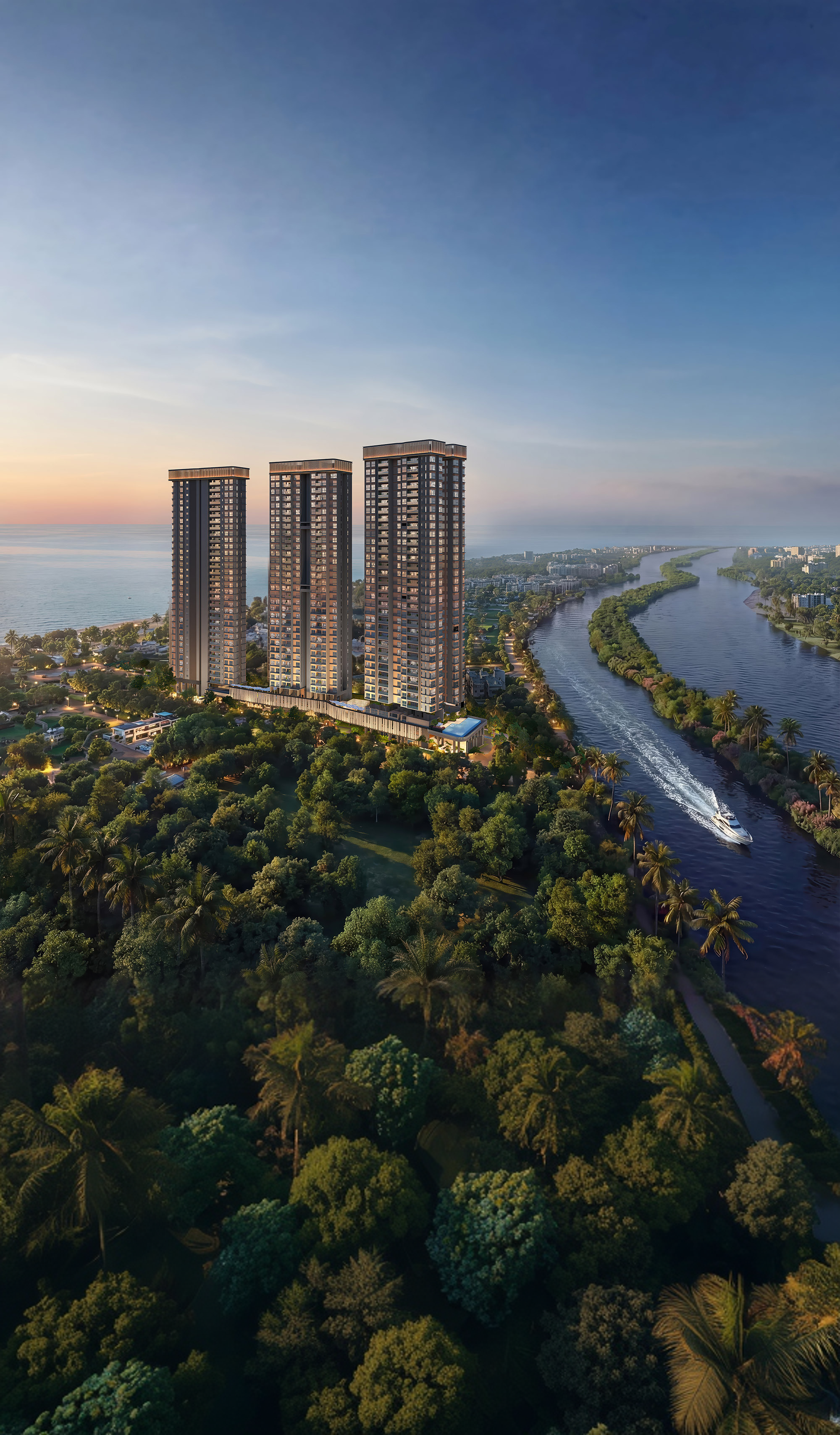 Luxury oceanfront residences at Atlis Ocean Cliffs Chennai