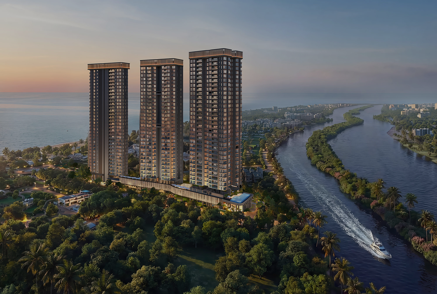Luxury oceanfront residences at Atlis Ocean Cliffs Chennai